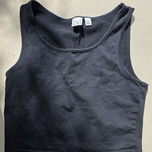 🍄BP Black Cropped Tank Top Size Small